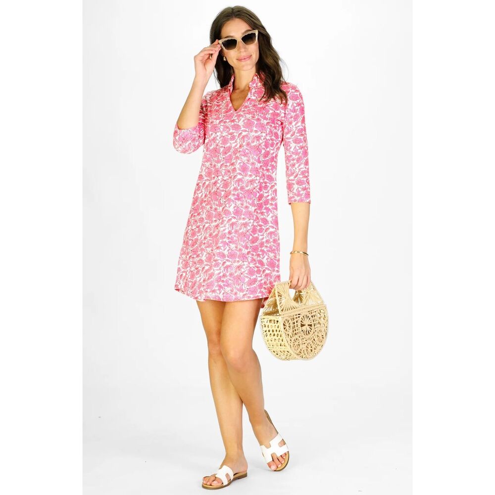 Duffield lane Lilian dress size large hibiscus haven print - NWT